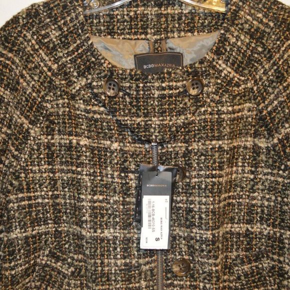 Womens BCBG MaxAzria Tara Textured Trapeze Jacket - Picture 2 of 7